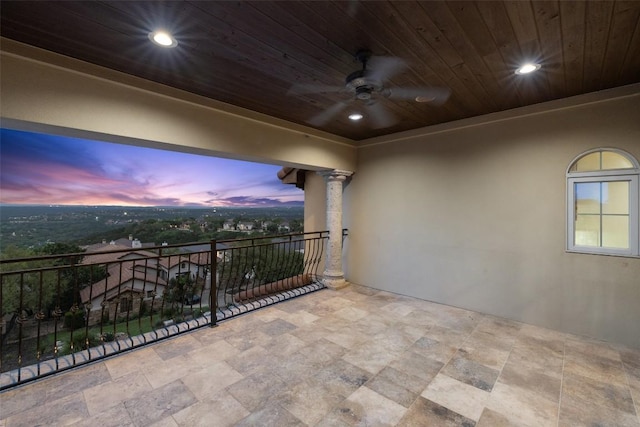 11913 Preserve Vista Ter, Austin, TX 78738 - balcony featuring ceiling fan