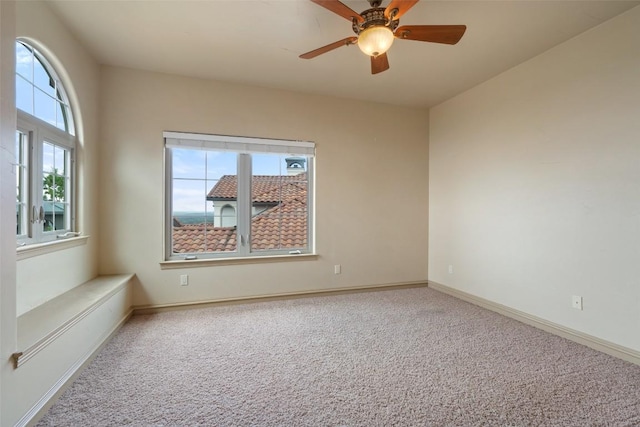 11913 Preserve Vista Ter, Austin, TX 78738 - empty room with carpet, baseboards, and ceiling fan