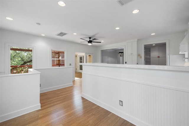 1114 Reagan Ter, Austin, TX 78704 - hallway with light wood-style floors, recessed lighting, and baseboards