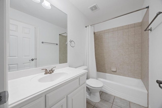 1409 Vibar Cv, Round Rock, TX 78681 - bathroom with vanity, shower / tub combo with curtain, and tile patterned flooring