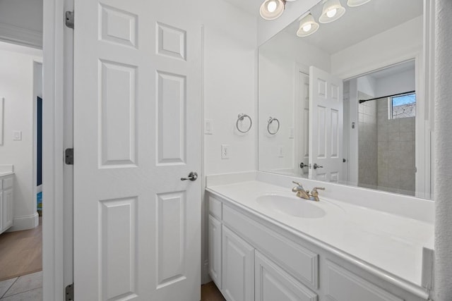 1409 Vibar Cv, Round Rock, TX 78681 - full bath with vanity and a tile shower