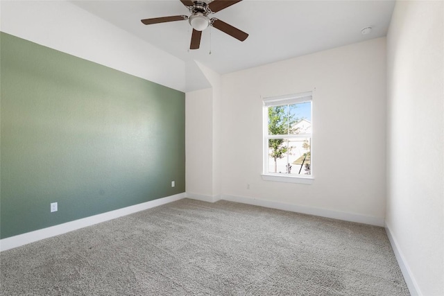 105 Lemuel Crawford Trl, Bastrop, TX 78602 - carpeted empty room featuring baseboards and ceiling fan