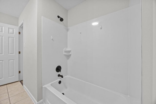 806 Broken Trace Ct, Round Rock, TX 78665 - full bathroom featuring tile patterned flooring, shower / tub combination, and baseboards