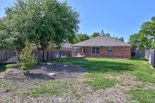 806 Broken Trace Ct, Round Rock, TX 78665 - rear view of property with brick siding and a patio area