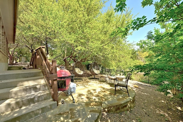 21940 Agarito Ln, Spicewood, TX 78669 - view of yard with a patio