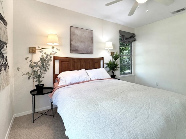 5306 Wellington Dr, Austin, TX 78723 - carpeted bedroom featuring ceiling fan and baseboards