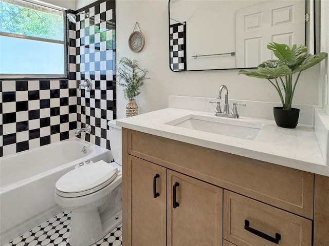 5306 Wellington Dr, Austin, TX 78723 - bathroom featuring vanity and shower / tub combination