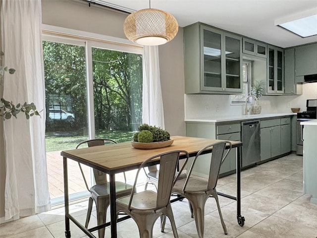 5306 Wellington Dr, Austin, TX 78723 - dining space with light tile patterned floors