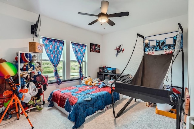 650 Texas Sage Loop, Buda, TX 78610 - bedroom featuring carpet flooring and ceiling fan