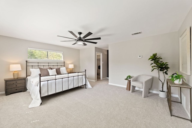 8014 Stillwood Ln, Austin, TX 78757 - bedroom with carpet floors and a ceiling fan