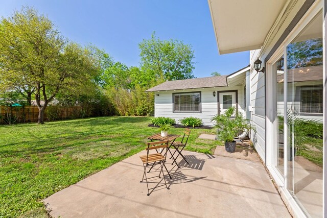 8014 Stillwood Ln, Austin, TX 78757 - view of patio / terrace featuring fence
