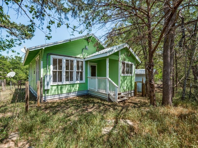view of rear view of property
