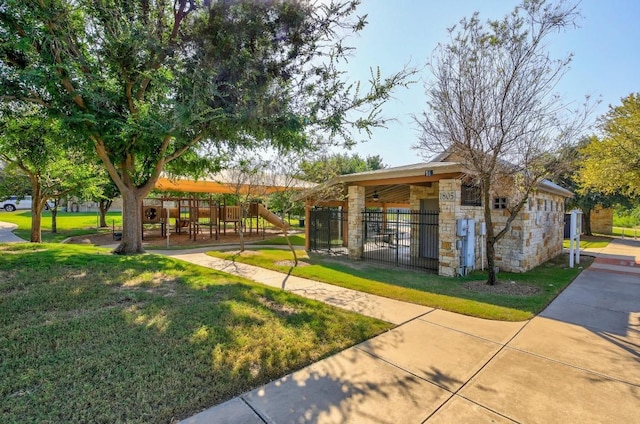 2025 Wayward Sun Dr, Austin, TX 78754 - view of property's community featuring a playground