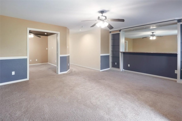 2025 Wayward Sun Dr, Austin, TX 78754 - carpeted spare room with a ceiling fan