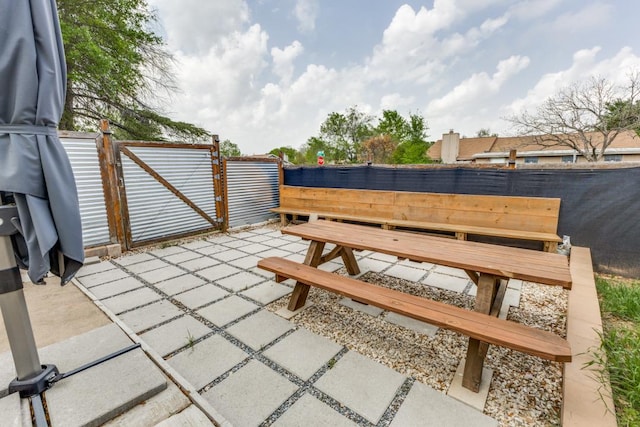 6309 Woodhue Dr, Austin, TX 78745 - view of patio with a gate