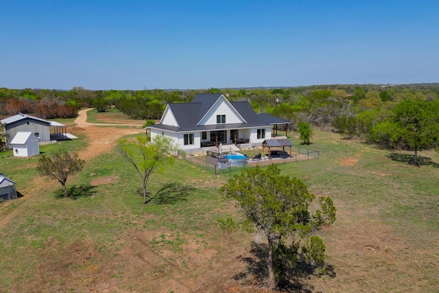 452 Sandy Cemetery Rd, Johnson City, TX 78636 - bird's eye view