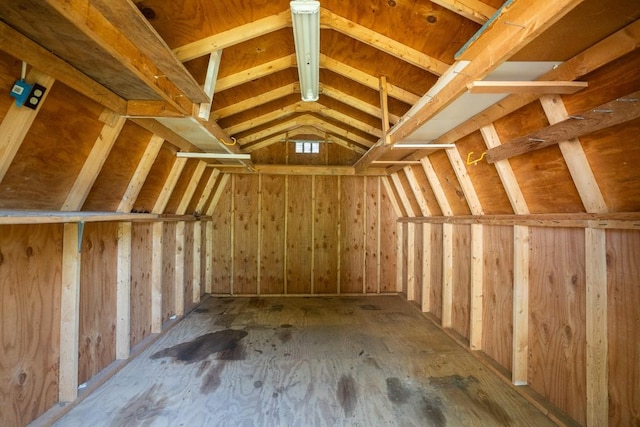 view of attic