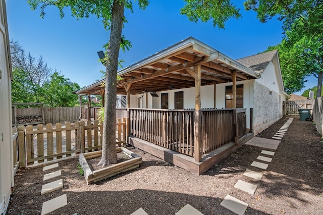 510 Sunny Brook Dr, Leander, TX 78641 - rear view of house with a fenced backyard