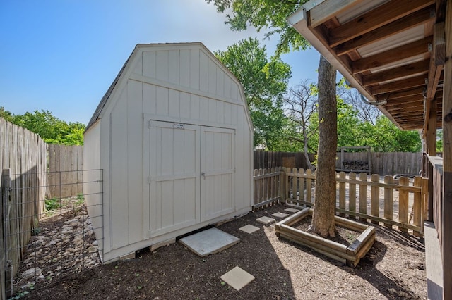 510 Sunny Brook Dr, Leander, TX 78641 - view of shed featuring a fenced backyard
