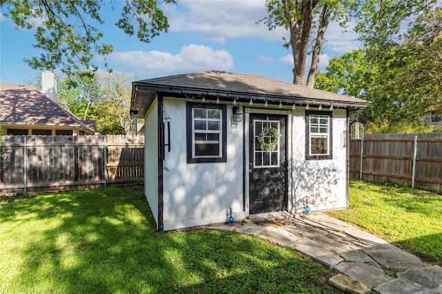 4010 Halfway Cv, Round Rock, TX 78681 - view of shed featuring a fenced backyard