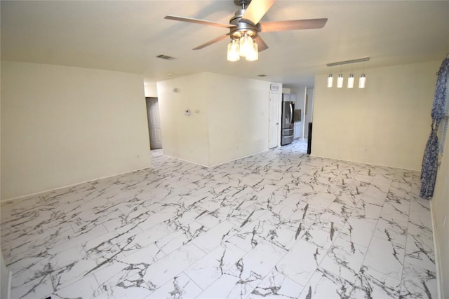 2305 Love Rd, Killeen, TX 76542 - unfurnished room featuring visible vents and ceiling fan