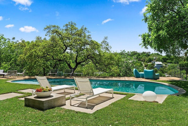 5322 Western Hills Dr, Austin, TX 78731 - pool with a yard, fence, and a patio