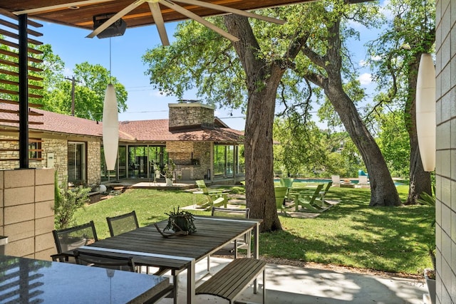 5322 Western Hills Dr, Austin, TX 78731 - view of patio / terrace with an outdoor pool and outdoor dining area