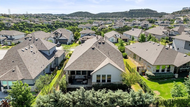 234 Sumalt Gap Way, Lakeway, TX 78738 - aerial perspective of suburban area with mountains