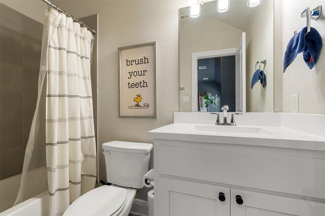 234 Sumalt Gap Way, Lakeway, TX 78738 - bathroom featuring vanity and shower / bath combination with curtain