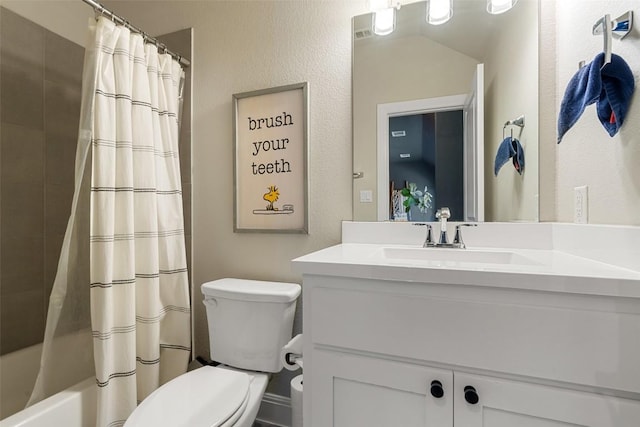 234 Sumalt Gap Way, Lakeway, TX 78738 - bathroom with vanity and shower / tub combo with curtain