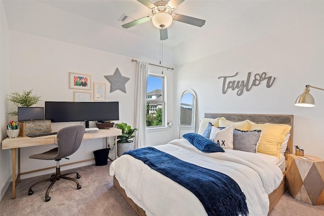 234 Sumalt Gap Way, Lakeway, TX 78738 - bedroom featuring carpet flooring, an office area, and ceiling fan