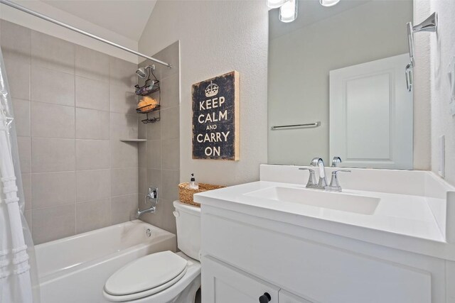 234 Sumalt Gap Way, Lakeway, TX 78738 - full bathroom featuring vanity and shower / bath combination with curtain