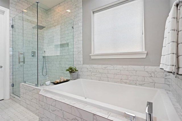 1015 Juniper St, Austin, TX 78702 - full bathroom featuring a stall shower and a bath