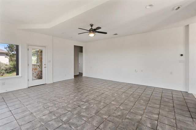 403 Rogart Dr, Spicewood, TX 78669 - empty room featuring a ceiling fan