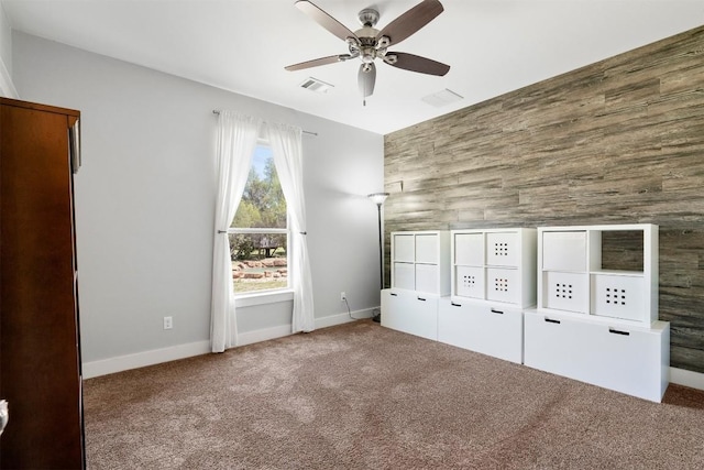 617 Chama Trce, Dripping Springs, TX 78620 - unfurnished bedroom with carpet flooring, baseboards, and ceiling fan
