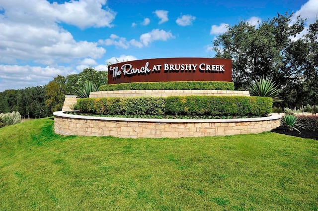 4014 Remington Rd, Cedar Park, TX 78613 - community sign featuring a lawn