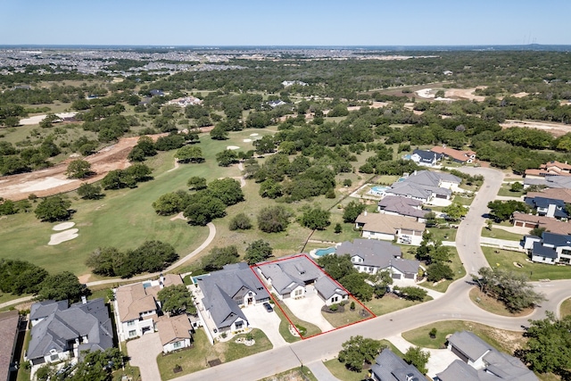 607 Flint Ridge Trl, Georgetown, TX 78628 - drone / aerial view featuring a residential view