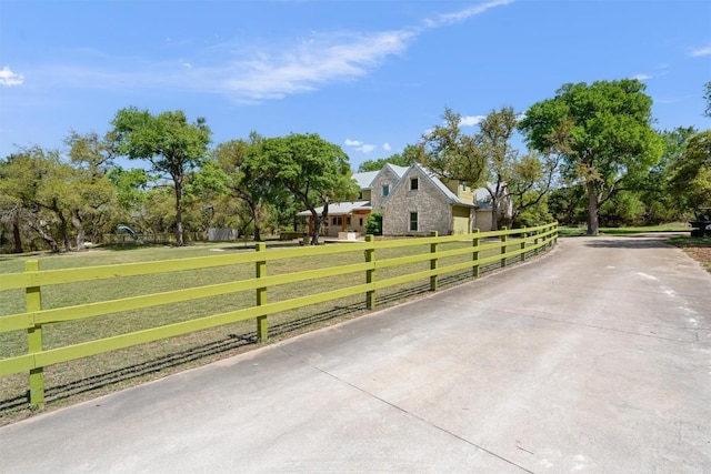 gate with view of wooded area