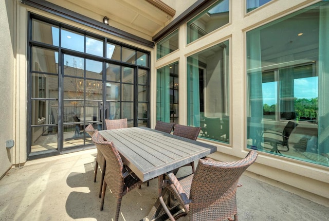 view of patio / terrace featuring outdoor dining space