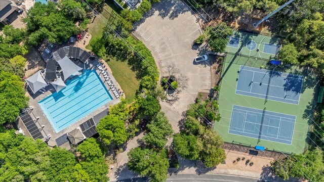 8312 Jancy Dr, Austin, TX 78750 - bird's eye view of a pool