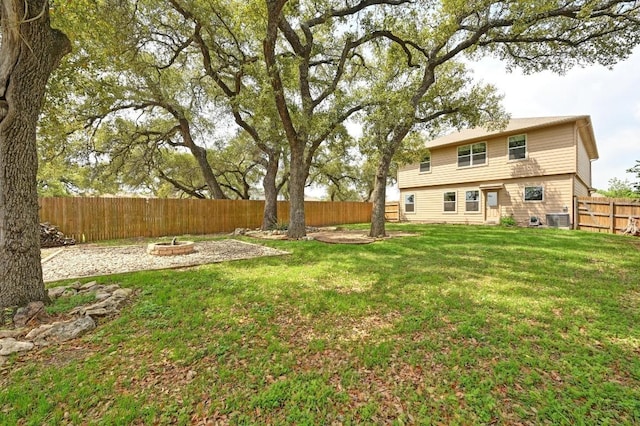 234 Coleto Creek Loop, Kyle, TX 78640 - view of yard featuring central air condition unit