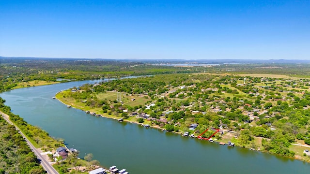1001 Lakeshore Dr, Marble Falls, TX 78654 - bird's eye view with a water view