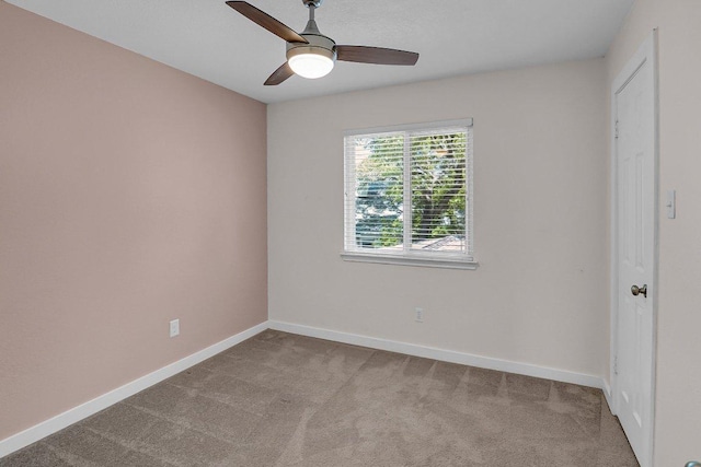 15811 De Peer Cv, Austin, TX 78717 - carpeted spare room featuring a ceiling fan and baseboards