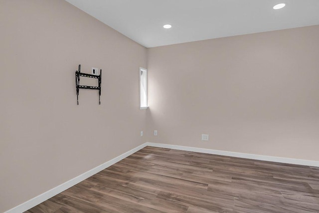 15811 De Peer Cv, Austin, TX 78717 - empty room with recessed lighting and wood finished floors