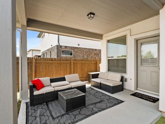 121 Audie Murphy Dr, Leander, TX 78641 - view of patio with an outdoor hangout area