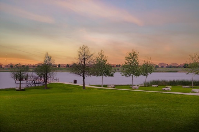 3307 Columbus Way, Round Rock, TX 78665 - view of property's community with a water view and a yard
