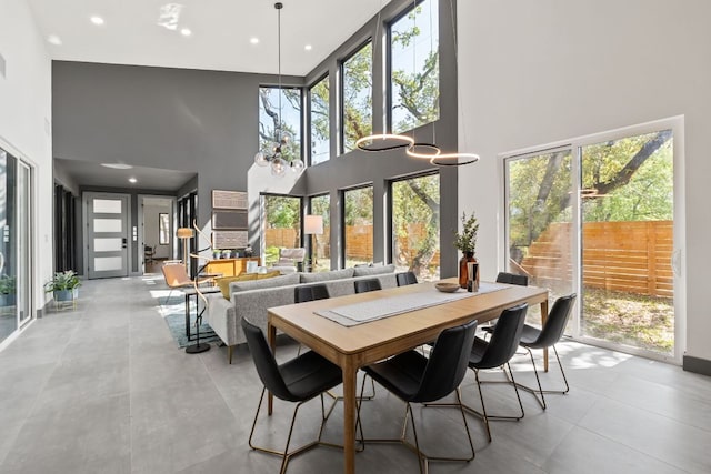 5908 Lakeside Trl, Austin, TX 78734 - dining room with a towering ceiling and recessed lighting
