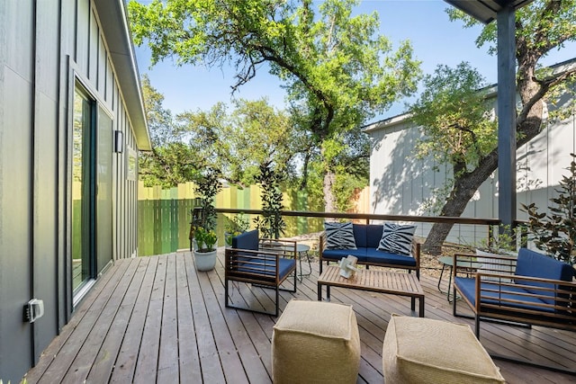 5908 Lakeside Trl, Austin, TX 78734 - wooden terrace with an outdoor living space