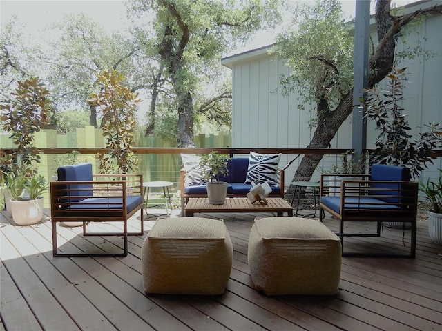 5908 Lakeside Trl, Austin, TX 78734 - wooden deck with outdoor lounge area