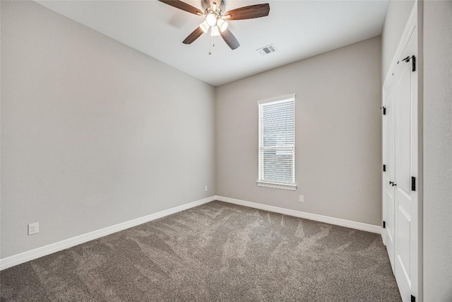 21434 Lakefront Dr, Lago Vista, TX 78645 - unfurnished room with carpet floors and ceiling fan